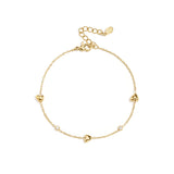 Bracelet with filled hearts