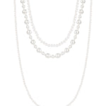 Layered Necklace mixed pearls