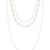 Layered Necklace mixed pearls