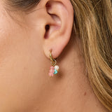 Earrings with hanging beads
