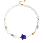 Stone Beaded Necklaces Starfish Vacation Holiday/Beach Romantic Series Women's jewelry