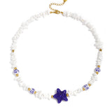 Stone Beaded Necklaces Starfish Vacation Holiday/Beach Romantic Series Women's jewelry
