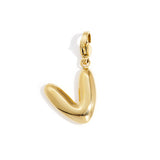 DIY initial letter jewelry charm