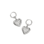 Earrings with radiant hearts