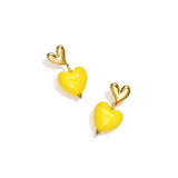 Stainless Steel Drop Earrings Heart Casual Daily Romantic Series Women's jewelry