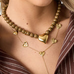 Acrylic Beaded Necklaces Heart Casual Daily Simple Series Women's jewelry