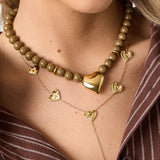 Acrylic Beaded Necklaces Heart Casual Daily Simple Series Women's jewelry