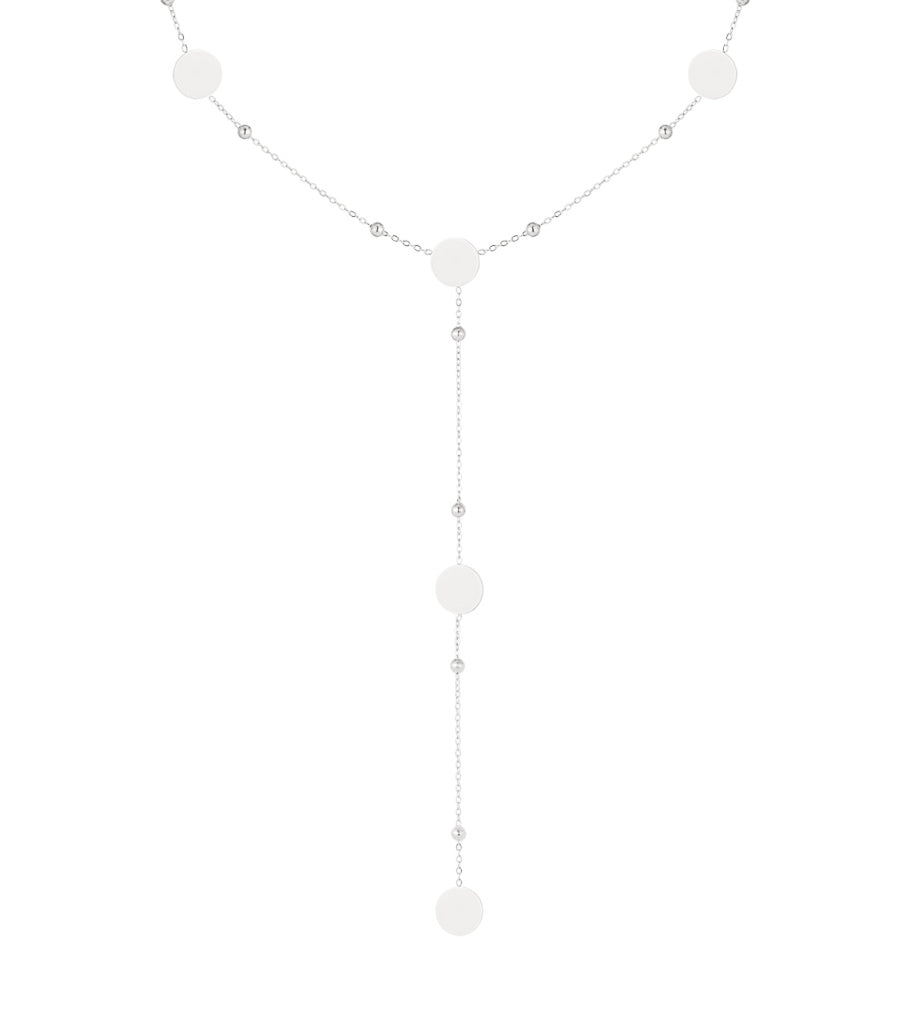 long necklace circles all over