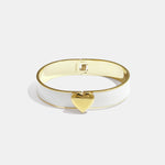 Bracelet in various colours with heart detail - 1.3 cm