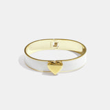 Bracelet in various colours with heart detail - 1.3 cm