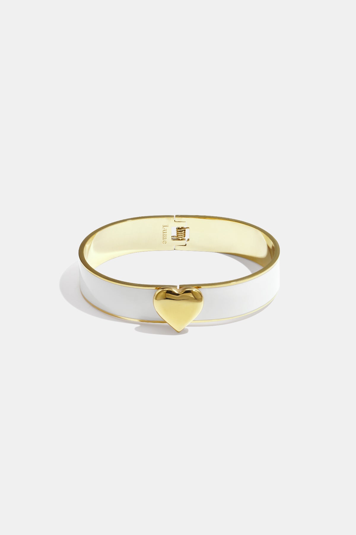 Bracelet in various colours with heart detail - 1.3 cm