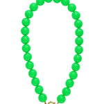 Necklace with large beads and front closure-15mm
