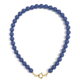 Beaded necklace with front closure - 12mm