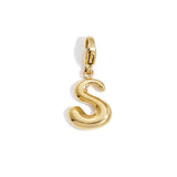 DIY initial letter jewelry charm