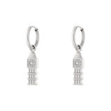 Stainless Steel Drop Earrings Cartoon Casual Daily Simple Series Women's jewelry