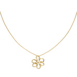 Stainless Steel Long Necklaces Flower Casual Daily Simple Series Women's jewelry