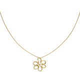 Stainless Steel Long Necklaces Flower Casual Daily Simple Series Women's jewelry