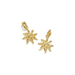 Stainless Steel Drop Earrings Sun Simple Daily Simple Series Women's jewelry