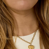 Stainless Steel Pendant necklaces Heart Casual Daily Simple Series Women's jewelry