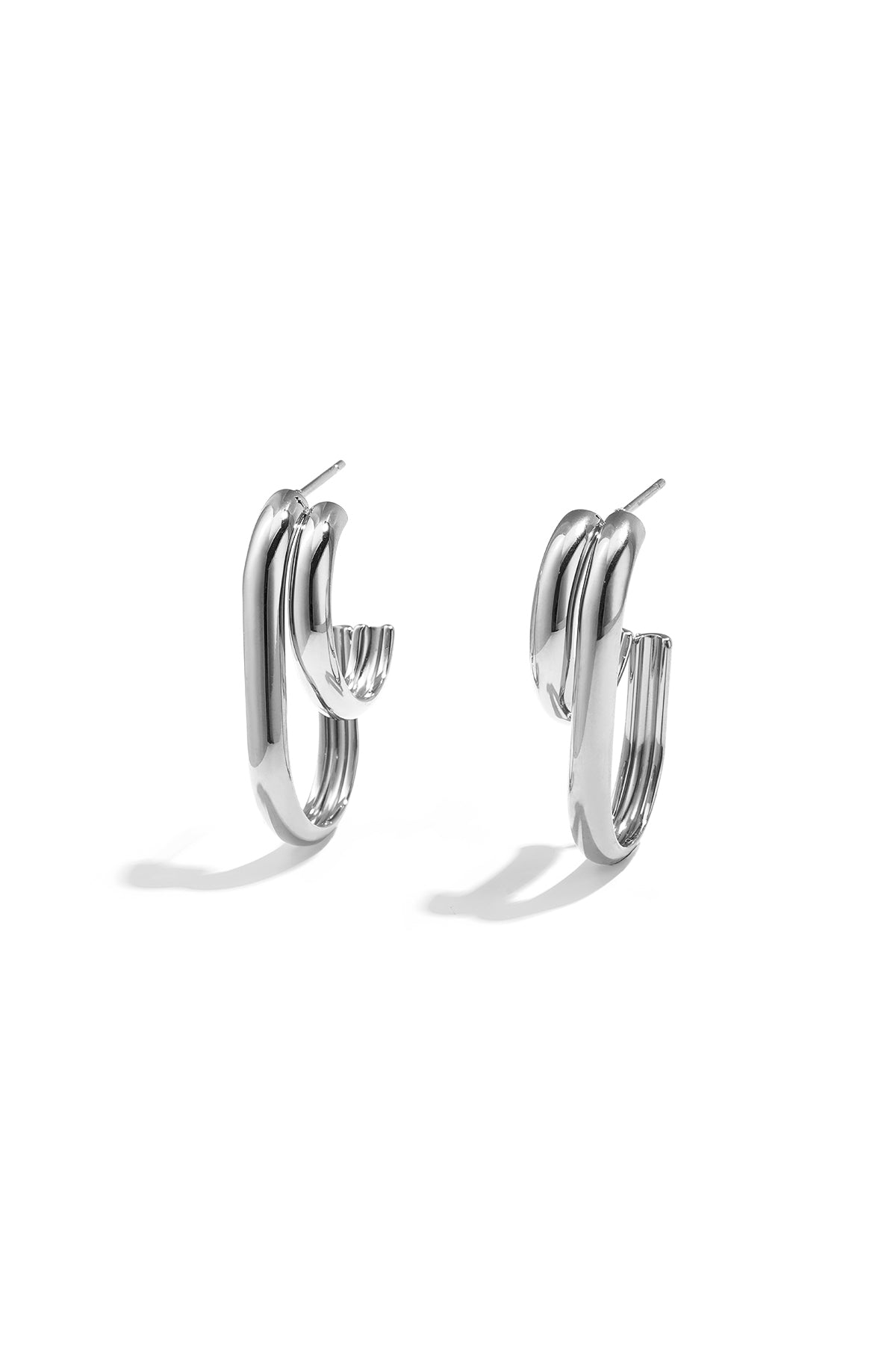 Stainless Steel Hoop Earrings Geometric Shape Casual Daily Simple Series Women's jewelry