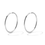 stainless steel earrings hoops medium