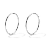 stainless steel earrings hoops medium