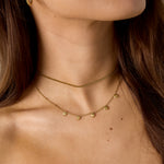 Minimalist necklace with small hearts