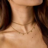 Minimalist necklace with small hearts