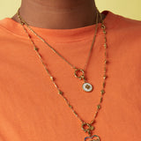 Chain with links and hearts detachable and adjustable