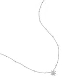 Necklace with beads and shooting star