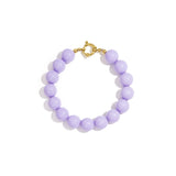 Bracelet with medium beads and front clasp-12mm