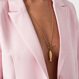 Fish long necklace