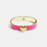 Bracelet in various colours with heart detail - 1.3 cm