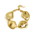 Necklace with rustic asymmetrical beads