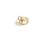 Ring with varying stones