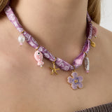 Polyester Pendant necklaces Flower Casual Daily Simple Series Women's jewelry