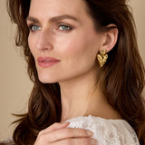 Stacked heart earrings