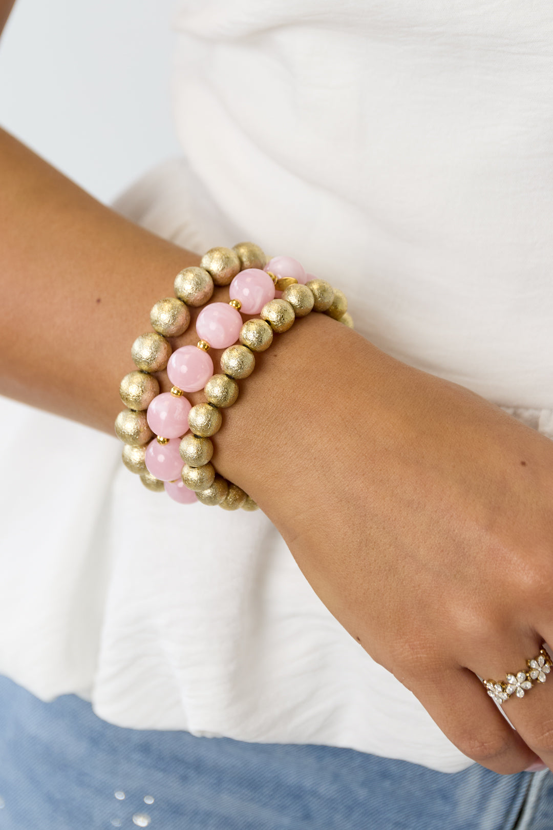 Bracelets set of 3 with beads