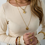 Necklace hanging heart with front closure
