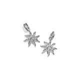 Stainless Steel Drop Earrings Sun Simple Daily Simple Series Women's jewelry