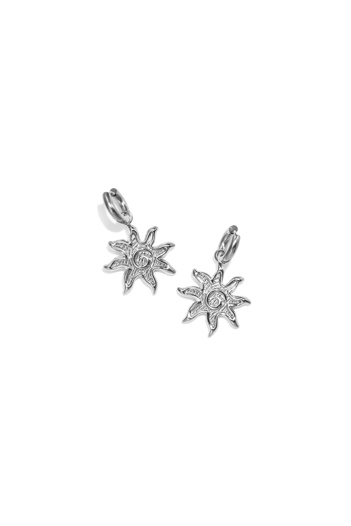 Stainless Steel Drop Earrings Sun Simple Daily Simple Series Women's jewelry