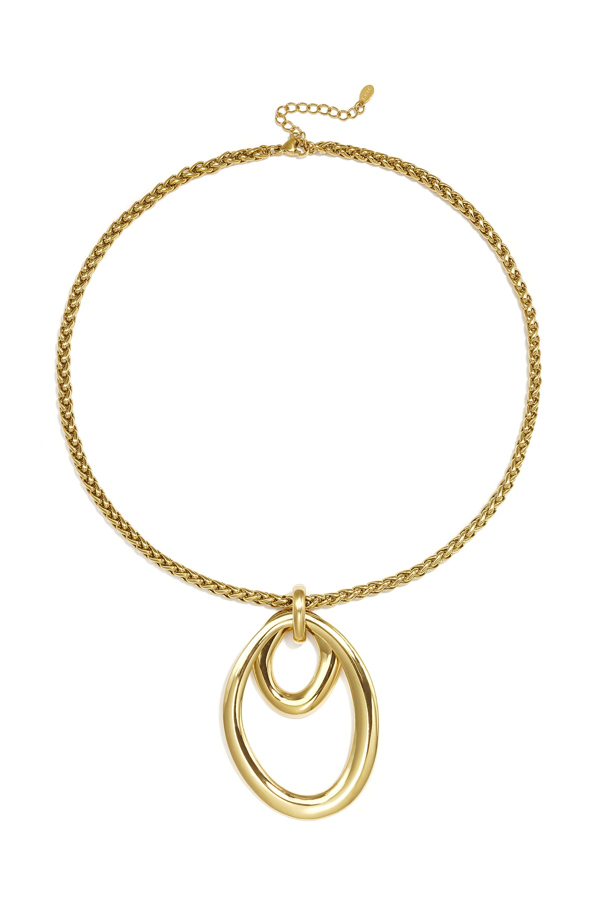 Stainless Steel Pendant necklaces Circle Casual Daily Simple Series Women's jewelry