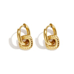Stainless Steel Drop Earrings Geometric Shape Simple Daily Simple Series Women's jewelry