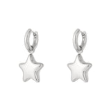 Stainless Steel Drop Earrings Star Daily Daily Simple Series Women's jewelry