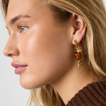Stainless Steel Drop Earrings Heart Daily Simple Series Women's jewelry