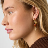 Stainless Steel Drop Earrings Heart Daily Simple Series Women's jewelry