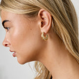 Stainless Steel Hoop Earrings circle Casual Daily Simple Series Women's jewelry