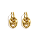Stainless Steel Drop Earrings Irregular Shape Casual Daily Simple Series Women's jewelry