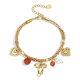 Stainless Steel Charm Bracelets Heart Casual Daily Simple Series Women's jewelry