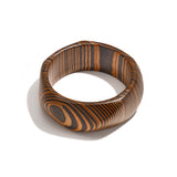 Wood Bangles Irregular Shape Simple Daily Simple Series Women's jewelry